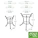 Achla Designs GBS-20 Multi-Use, Small Wrought Iron Metal Plant birdbath Bowl Stand Flowerpot Holder, 8