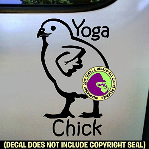 YOGA CHICK Vinyl Decal Sticker E - Thumbnail 3