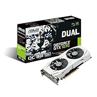 ASUS GeForce GTX 1070 O8GB Dual-fan OC Edition 4K/VR Ready Dual