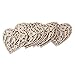TINKSKY Heart Wooden Embellishments Crafts Hanging Ornament for Wedding Mother's Day DIY, Pack of 10
