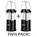 LED Camping Lantern Collapsbile COB Light IP54 for Hiking Emergencies Hurricanes Outages,2Pack