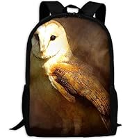 YIXKC Backpack for Adults Different Animal Barn Owl Bird Paintings Unique