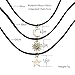 YallFF Women's Girls 3-PC Set 90's Vintage Punk Gothic Black Velvet Rope Tattoo Choker Collar Necklaces with Star Moon Sun Pendant