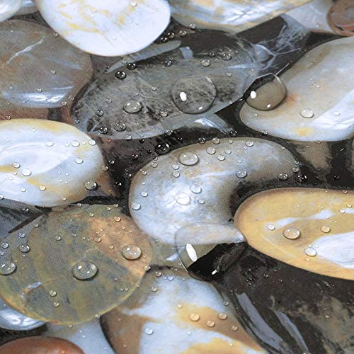 3D Cobblestone Adhesive Paper Vinyl Wrap Film Kitchen Countertop Peel Stick Wallpaper 15.8inch x79inch