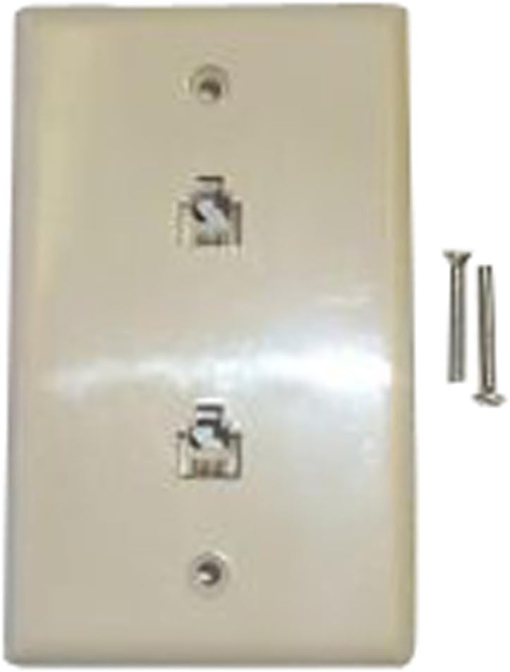 Blackpoint Products BBT-022-5 IVORY Modular Wall Jack