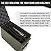 MY CASE BUILDER Foam Insert | Handgun, Ammunition Mag Storage for .50 Caliber Ammo Cans | Pre-Cut Military Grade Polyethylene Foam Liner (Ammo Can Not Included)