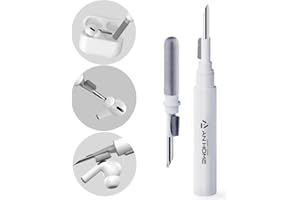 ANHOME SMART HOME AnHome 3 in 1 Cleaner Kit for Airpod Pro 1 2 3 Multi-Function Cleaning Pen with Soft Brush Flocking Sponge for Bluetooth Earbud Case Cleaning Tools