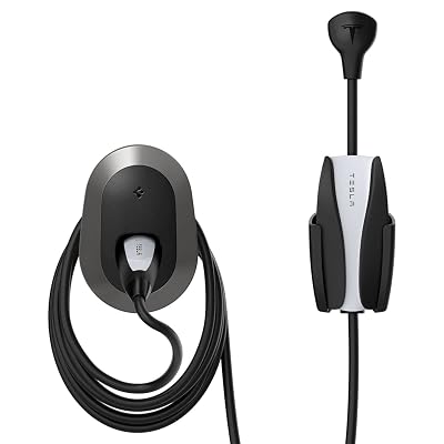 Spigen Bespoke All-in-One Cable Organizer Wall Mount Designed for All Tesla Mobile Charger Cable [Model 3/Y/X/S 2025/2024/2023/2022] - Dark Silver