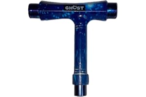 GHOST BOARDS Skateboard Tool, T Tool, Roller Skate Tool Kit, Skateboard Tool Kit,T Tool for Skateboard | All-in-One Multi-Function Portable Accessory with T-Type Allen Key & L-Type Phillips Head Wrench