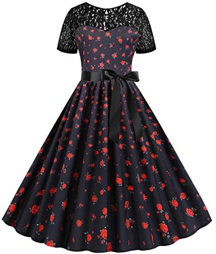 Mikilon Womens 1950s A Line Lace 