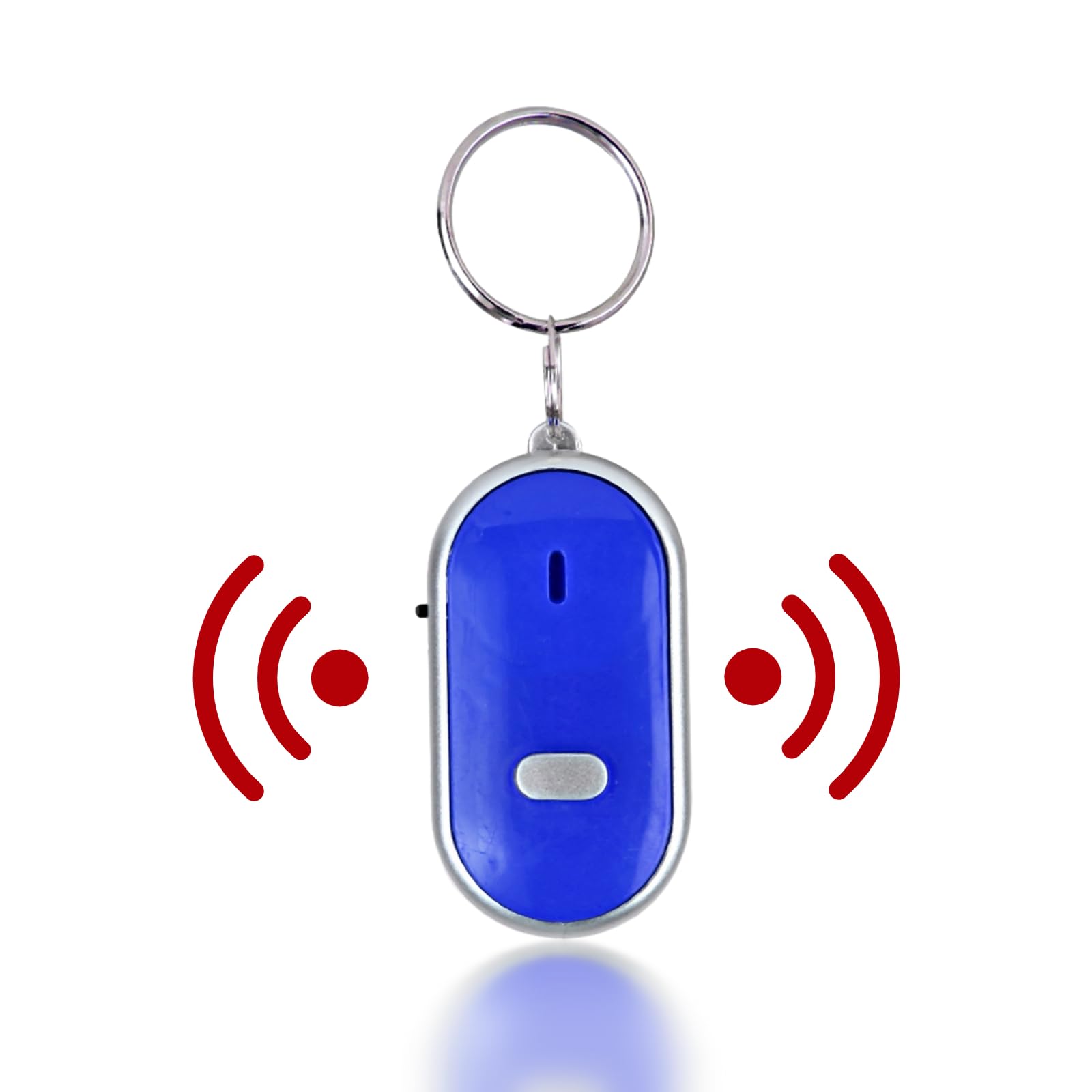 Key Finder Voice Control Anti-Lost Device Key Finder with Whistle for Pet Keychain Locator Key Suitcase（2 colors for your choice）(Blue)