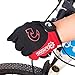 GEARONIC TM Cycling Bike Bicycle Motorcycle Shockproof Foam Padded Outdoor Sports Full Finger Short Riding Biking Glove Working Gloves (Red Full Finger, Full XL (8″-8.5″))thumb 4