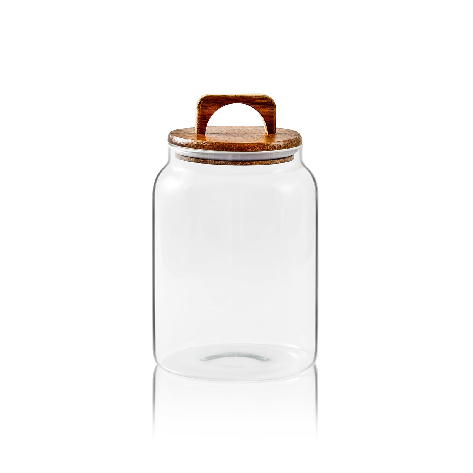 Photo 1 of Sweejar Glass Jars for Laundry Room Organization, 90 ounce Laundry Pods Container, Glass Food Storage Jars with Airtight Lid, 1 Pack, Hand Lid