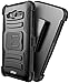 Galaxy J7 Case, E LV Samsung Galaxy J7 - Belt Swivel Clip / Kickstand - Dual Layer Armor Holster Defender Full Body Protective Case Cover for Samsung Galaxy J7 - BLACK