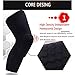 PISIQI Knee Pads Compression Pads Long Leg Sleeve Collision Avoidance Brace Protection Knee Sleeve for Basketball Football Volleyball Cycling (1 Pair)