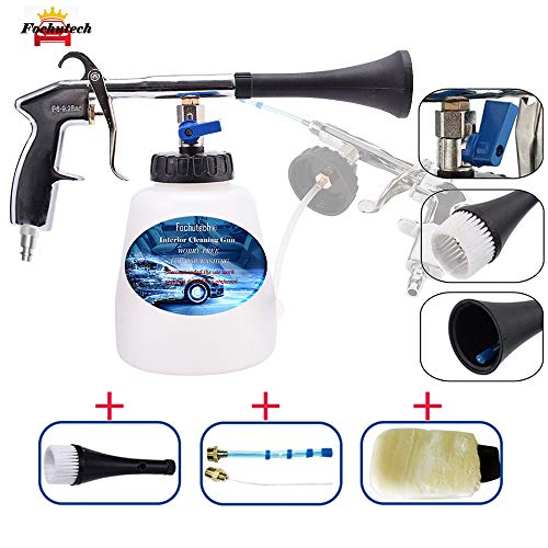 Fochutech High Pressure Car Cleaning Gun, Car Wash Kit - Car Cleaning Foam Gun with 1L Foam Bottle, Spray Nozzle Car Wash Gun Foam Lance, Car Care Essentials(US Edition)