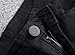 Leward Men's Slim Fit Black Stretch Destroyed Ripped Skinny Denim Jeans (30, Black)