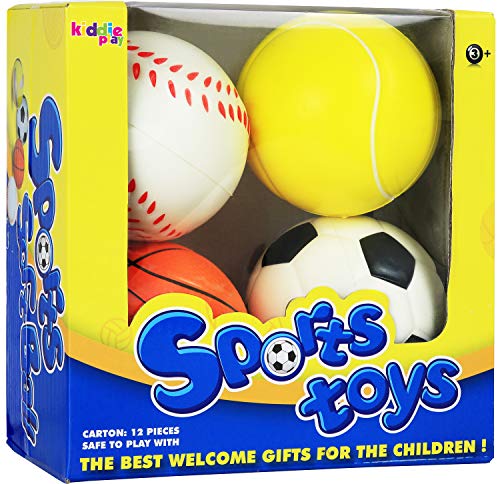 Kiddie Play Set of 4 Balls for Toddlers 1-3 Years 4" Soft Soccer Ball for Kids