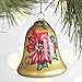 Li Bien 2016 Poinsettia Bell Glass Christmas Ornament