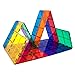 PicassoTiles 12pc Supersized Magnetic Building Tile Base Plate Jumbo XL Foundation Stabilizer Boards STEM Engineering Construction Kit for Kids Educational Learning Toy Magnet Blocks Stacking Set PT12