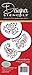 Designer Stencils Silk Paisley Cookie Stencils, Mini, Beige/Semi-Transparent