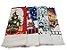 Home Concepts Snowman Printed Kitchen Towels - 4 Assorted Christmas Designs - 15 x25 inches
