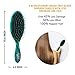 Wet Brush Original Detangler Hair Brush - Green Stained Glass - Exclusive Ultra-soft IntelliFlex Bristles - Glide Through Tangles With Ease For All Hair Types - For Women, Men, Wet And Dry Hair