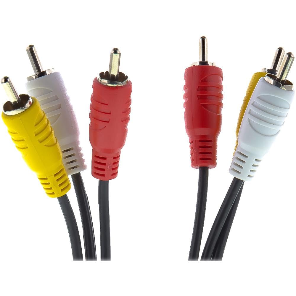 SENCOR SAV 107-015 3x RCA/RCA Connector - 3x RCA/RCA Connector - Length: 1.5 m - 3x RCA M - 3x RCA M