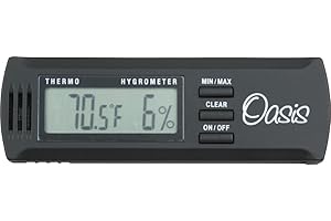 Oasis OH-2 Digital Hygrometer w/clip