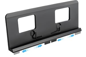 AzulySlec Adjustable Pin Music Stand, Fits Multiple Electronic Pianos&Keyboards, Built-in Stowable Sheet Music Clip