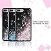 iPhone 8 Plus Case, iPhone 7 Plus Case, Maxdara[Screen Protector]Black Glitter Liquid Sparkle Protective Case Floating Bling Pretty Quicksand for Girls Children [Pass MSDS&SGS Safety Test] (RoseGold)