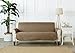 Home Fashion Designs Reversible Sofa Protector. Furniture Protector for Living Room with Secure Straps. Furniture Protectors for Kids, Dogs and Pets. (Sofa, Fossil Brown/Birch)