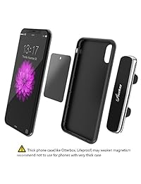 Aonkey - Soporte magnético para teléfono móvil para iPhone X 8 7 6 6S Plus, Samsung Galaxy S7 S6 Edge S8 S9 Plus, Google Pixel 2 XL, LG, ZTE, MOTO, Nokia y más smartphones
