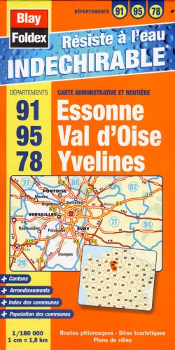 Amazon Fr 91 Essonne 95 Val D Oise 78 Yvelines Carte Administrative Et Routi Re Livres