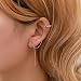Crytech 925 Sterling Silver Wave Cuff Chain Earrings Wrap Tassel Earrings Threaded Crawler Earrings for Women Perfect (Silver)thumb 2