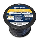 Husqvarna Titanium Force String Trimmer Lines, Orange/Gray