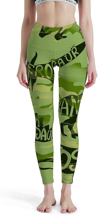 green camo yoga pants
