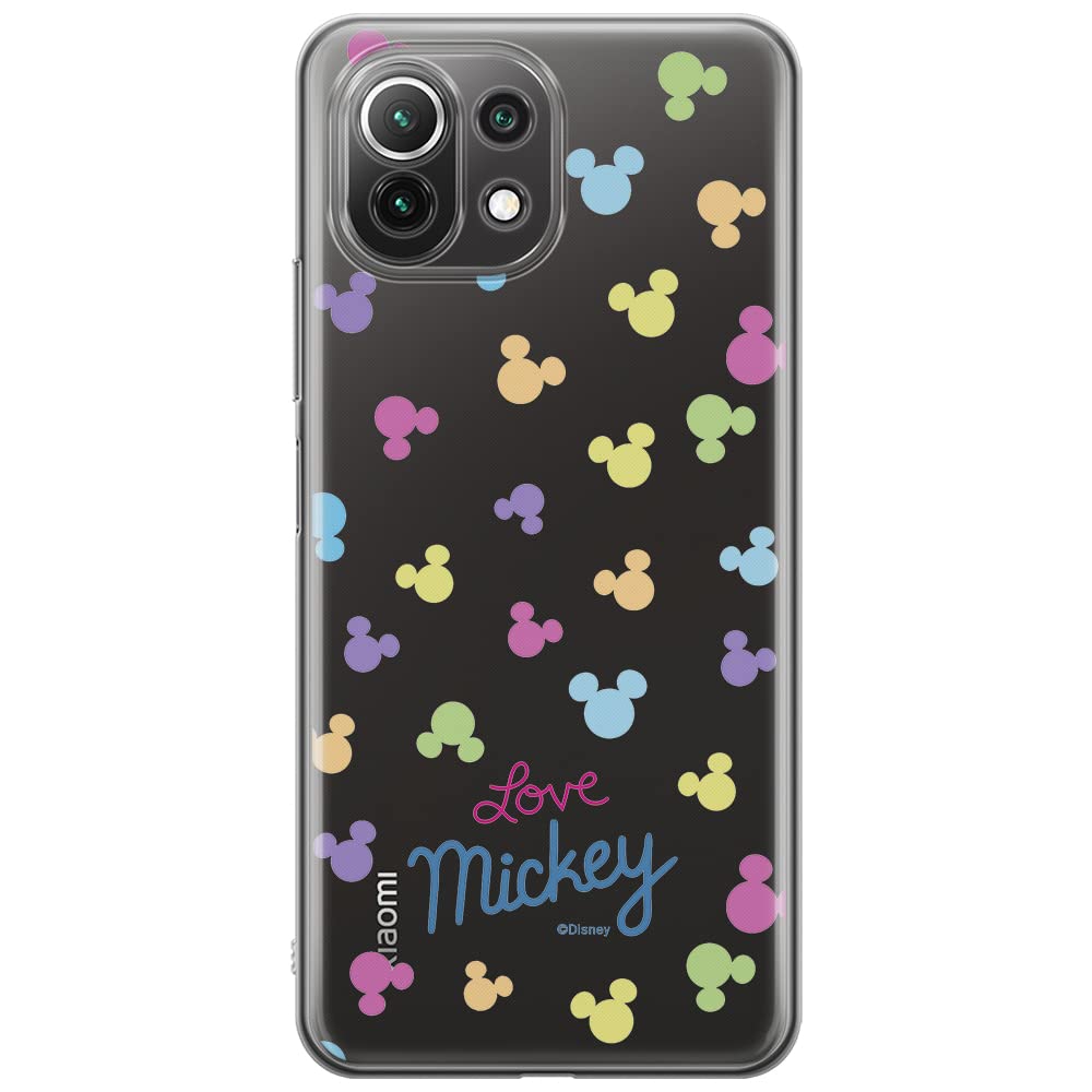 ERT GROUP mobile phone case for Xiaomi 11 Lite 4G/5G original and officially Licensed Disney pattern Mickey 017, partially transparent