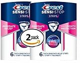 2-Pack of CREST Sensi-Stop 6 Strips Sensitive Teeth Treatment, 12 Strips for 12 Treatments