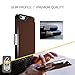 OtterBox Strada Series Leather Wallet Case for iPhone 6/6S - Bulk Packaging - Saddle (Dark Brown/Brown/Brown Leather)