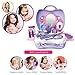 21Pcs Pretend Makeup Kit for Girls Cosmetic Pretend Play Dress-up Beauty Salon Toy Set with Mirror Best Gift for Kids