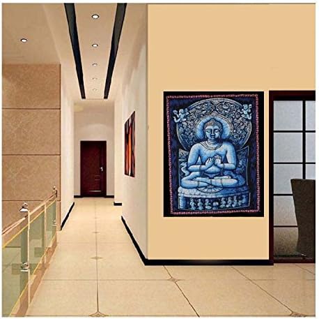 Denika Handicrafts meditating buddha tapestry wall tapestry indian handicrafts lord budha poster