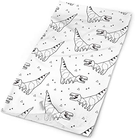 Origami Dinosaur Pattern Bandanas Headband Face Mask Cowboy Bandanas Multifuctional For Party Outdoor Sport Cycling Running