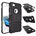 iPhone 7 Plus Case, CINEYO(TM) heavy Duty Rugged Dual Layer Case with kickstand (Apple Iphone 7 Plus case Black) (Black)