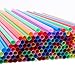 Tomnk 500 Pack Plastic Straws, Colorful Disposable Drinking Plastic Straws (0.23'' diameter and 10.3