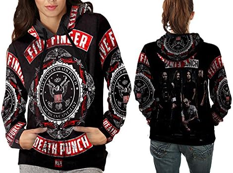 Five Finger Death Punch Art 3 Hoodie Woman Sublimation Fullprint Size S - 3XL
