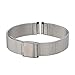 Xuexy 14mm Pebble Time Round Milanese Wire Mesh Stainless Steel Watch Band Strap Replacement Bracelet, Silver