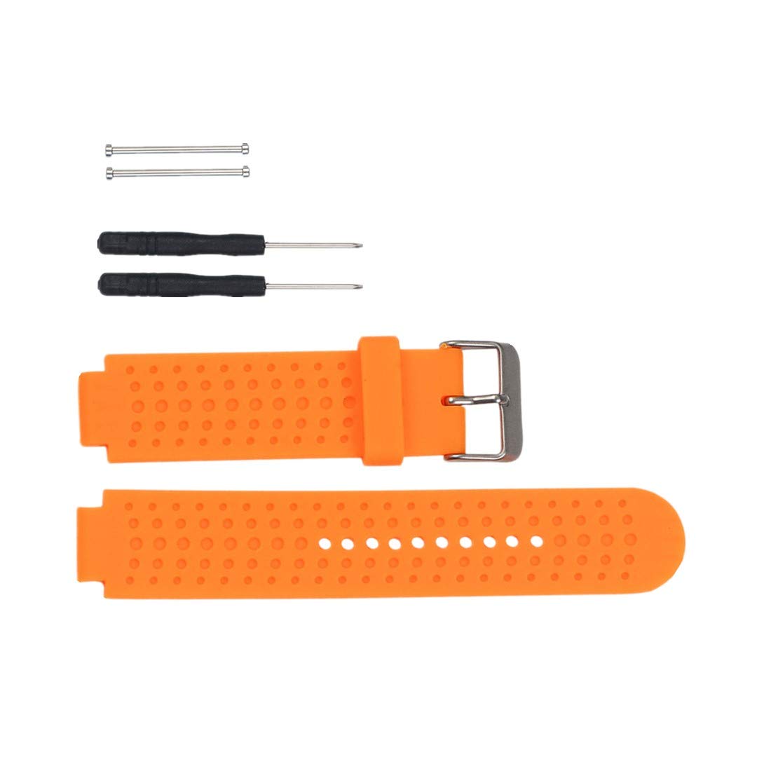 Huwokxix Watch Strap compatible with Garmin Approach S20/S5/S6,Adjustable Silicone Sports Strap Replacement Band for Garmin Forerunner 220/230/235/620/630/735XT