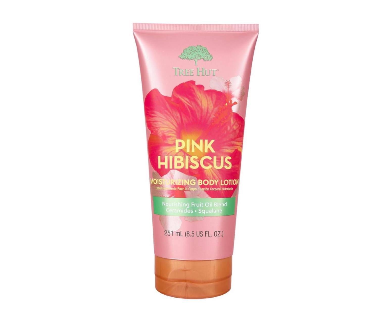Photo 1 of Tree Hut Pink Hibiscus Moisturizing Body Lotion | Ceramide and Squalene Formula Helps Protect Skin | Long-lasting Hydration Leaves Skin Feeling Soft & Moisturized | 8.5 fl oz.