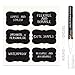 MFLABEL 36pcs Reusable Chalkboard Labels with Erasable White Smooth Liquid Chalk Marker - Premium Stickers for Jars